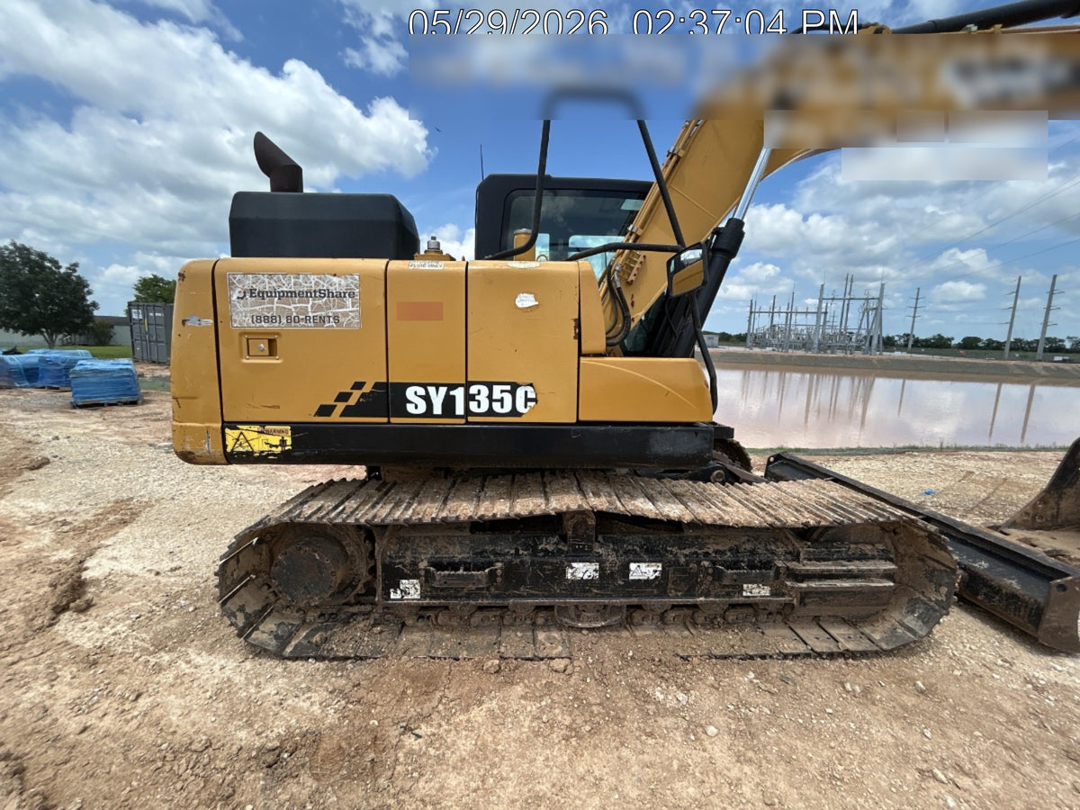 Sany SY135C Sany SY135 Tier 4 - Cab, Fleco Hydraulic  QC, Fleco 36" HD Bucket - Smooth