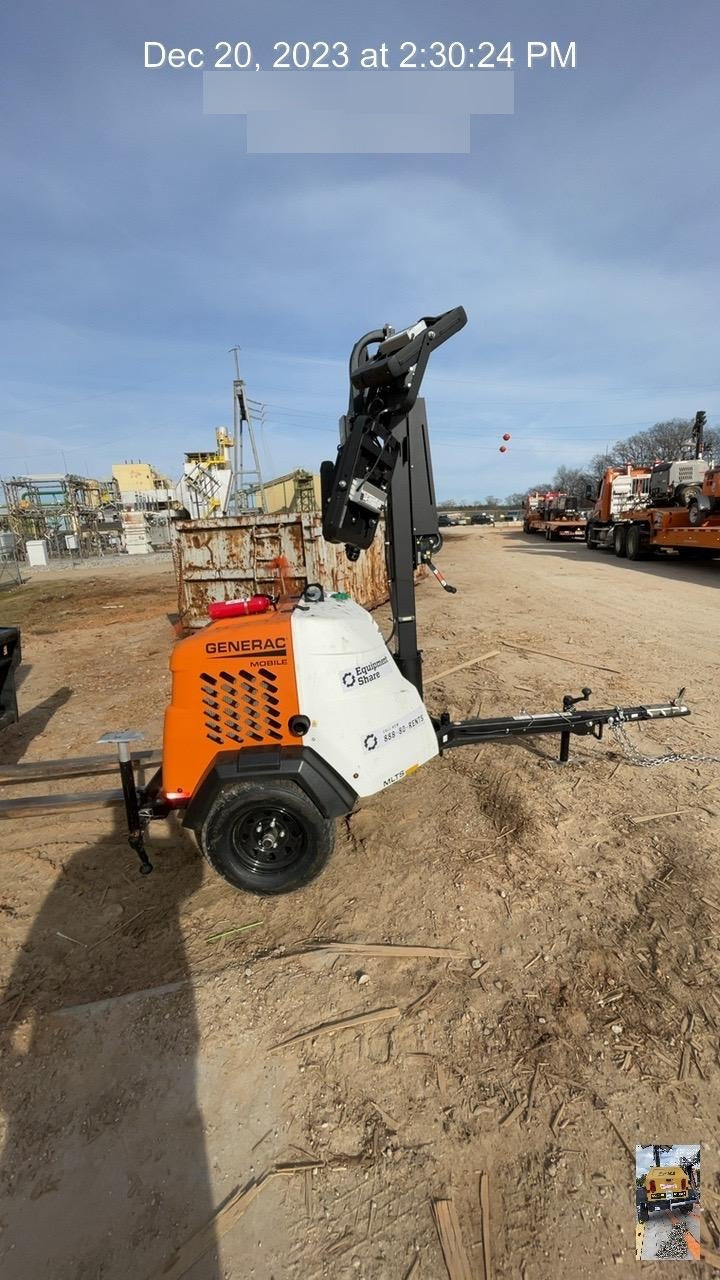 2023 Generac MLT2 Diesel, Flex Switch 120V Input, Powerzone Controller, (4) 320W LED Lights, 4kW Generator, 39.9 Gal Fuel Tank, 2" Ball, T3