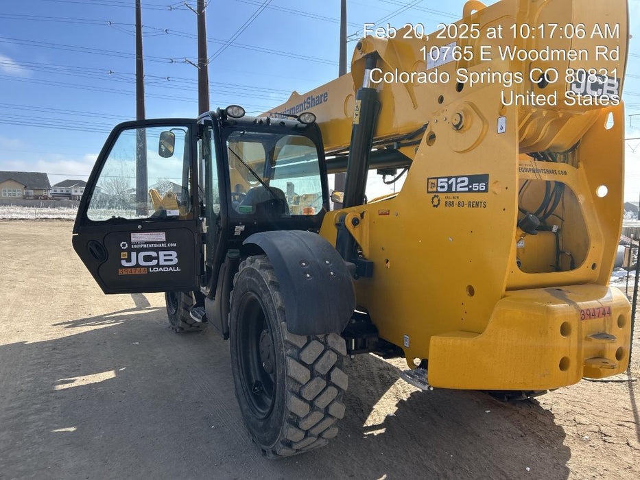 2024 JCB 512-56 74Hp Dsl, Cab/Heat/Air, FF Tires, LED WL, Bcn, L Hook, T3 + Access Control