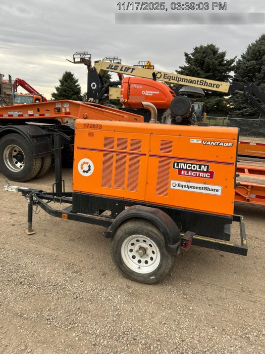 2021 Lincoln Electric Vantage 549X Ready Pak 3, ORANGE (includes trailer, cable rack, fender light kit)