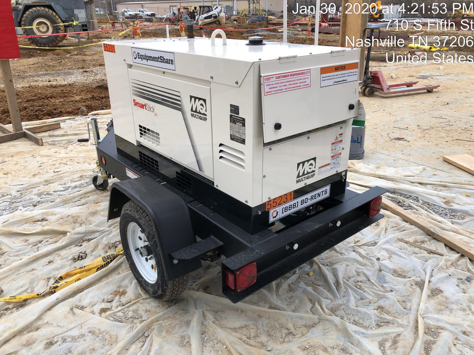 2019 Multiquip DLW400ESA4 Dual Pack, Trailer Mounted