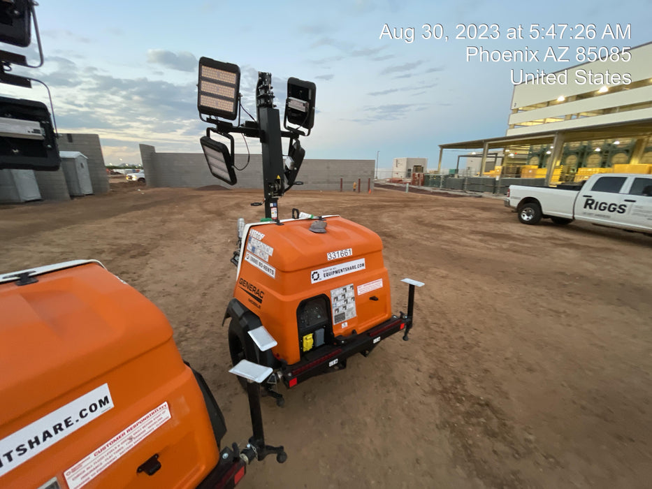 2023 Generac MLT2 Diesel, Flex Switch 120V Input, Powerzone Controller, (4) 320W LED Lights, 4kW Generator, 39.9 Gal Fuel Tank, 2" Ball, T3