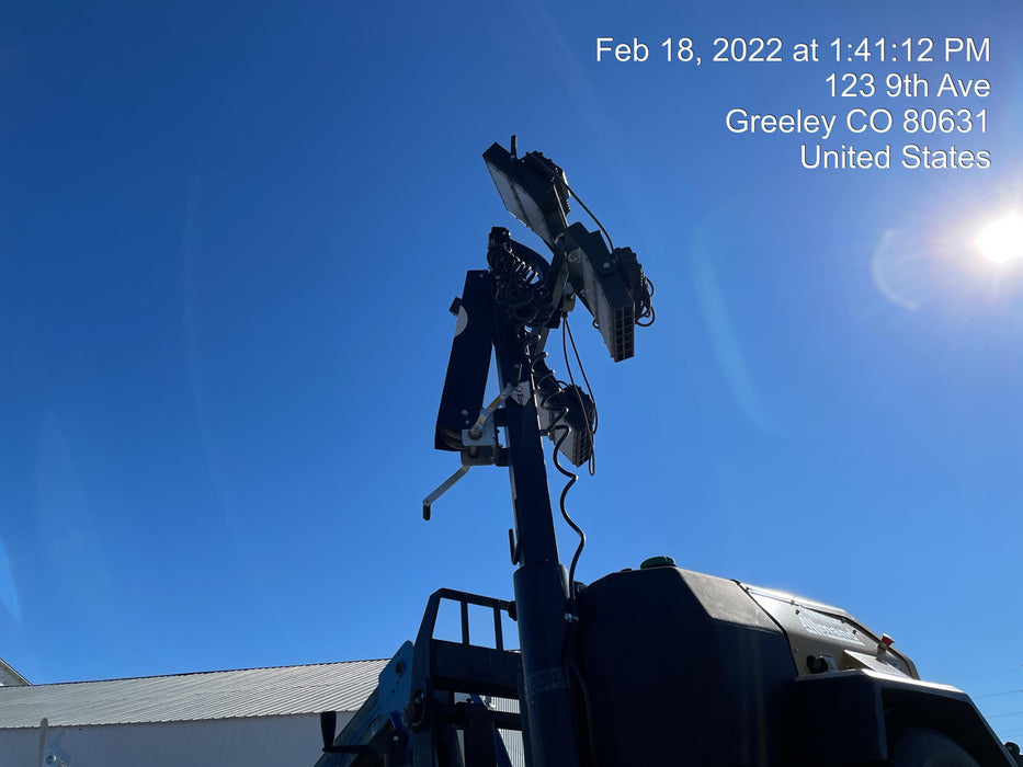 2021 Allmand NLV3GR (4) LED Light Fixture 350W, 23' Vertical Mast, 3kW Prime, Towable, Deep Sea L401, Leveling Jacks, Yanmar T4F 5.8hp