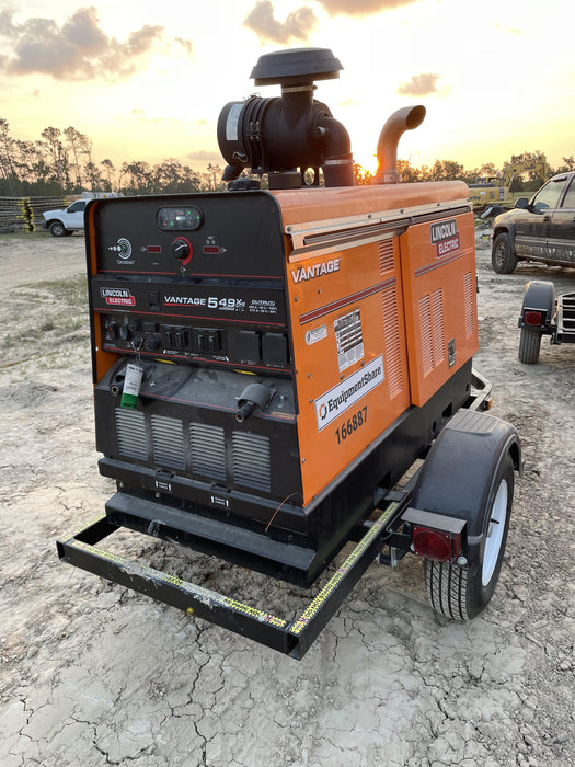 2021 Lincoln Electric Vantage 549X Ready Pak 3, ORANGE (includes trailer, cable rack, fender light kit)