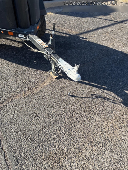 Allmand NLV3GR (4) LED Light Fixture 350W, 23' Vertical Mast, 3kW Prime, Towable, Deep Sea L401, Leveling Jacks, Yanmar T4F 5.8hp