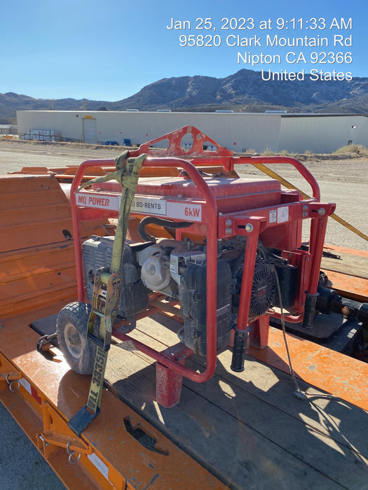 2020 Multiquip GA6HR Gen 6kW Honda GX340 GFCI Wheel Kit