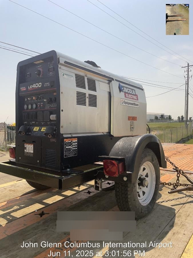2024 Lincoln Electric LE400 Kubota V1505, Trlr, Cable Rack, Light Kit, ES Decals, T3