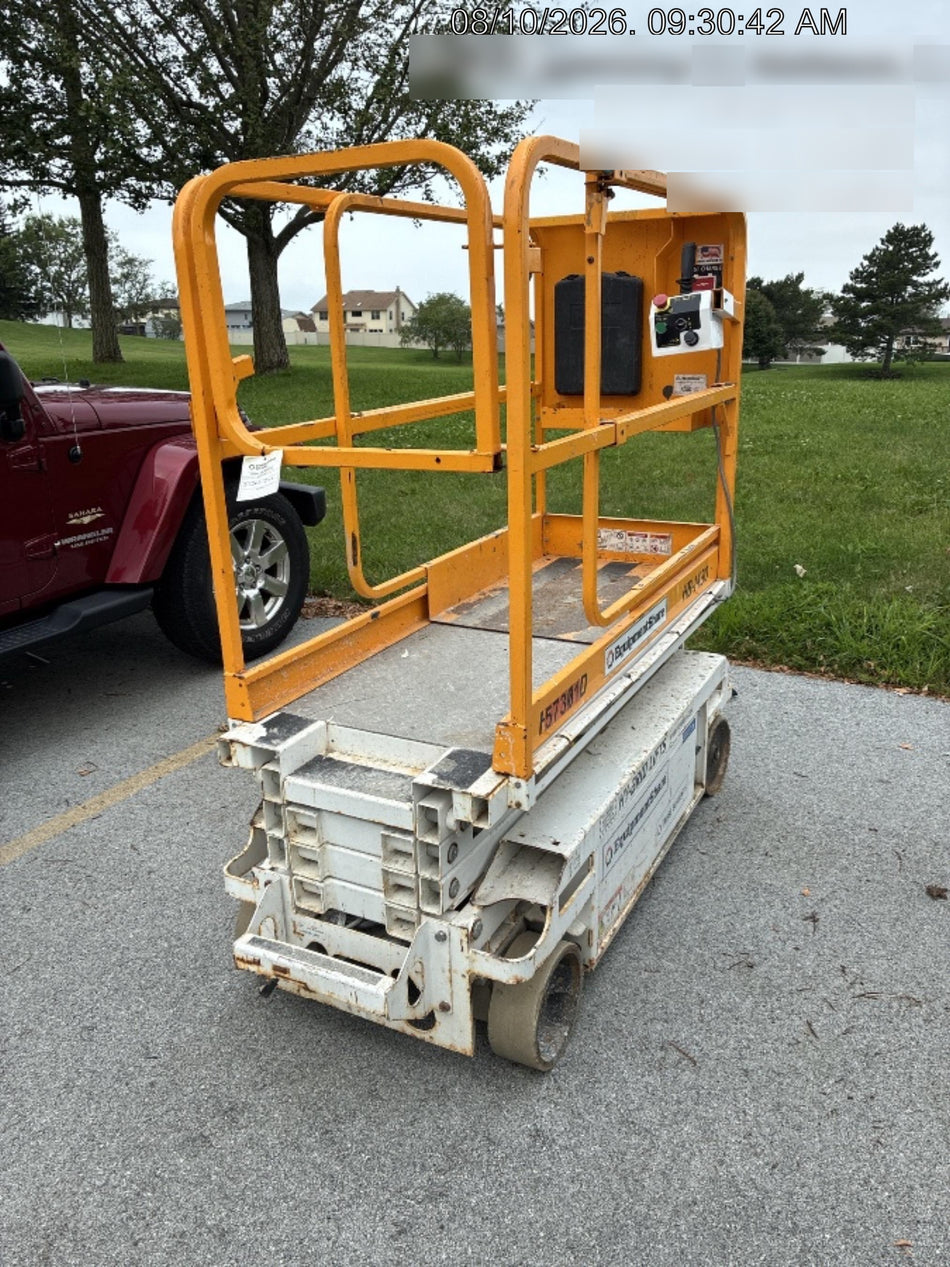 Custom Equipment HB-1430 Hy-Brid Scissor Lift
Platform capacity up to 670 lbs
Working height up to 20 ft
Weighs under 1,700 lbs
Non-marking wheels