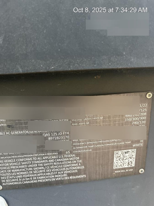 2022 ATLAS COPCO QAS 125