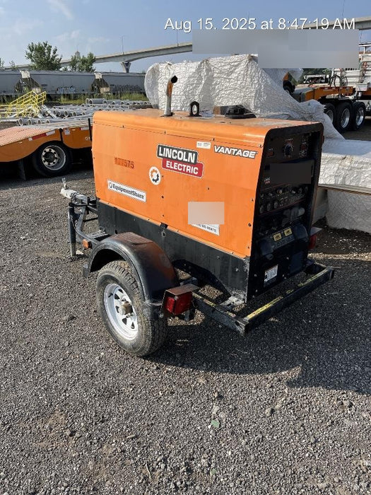 2021 Lincoln Electric Vantage 322 Vantage 322 Ready Pak 3 w/ Decals, ORANGE (includes trailer, cable rack, fender light kit) NO Telematics