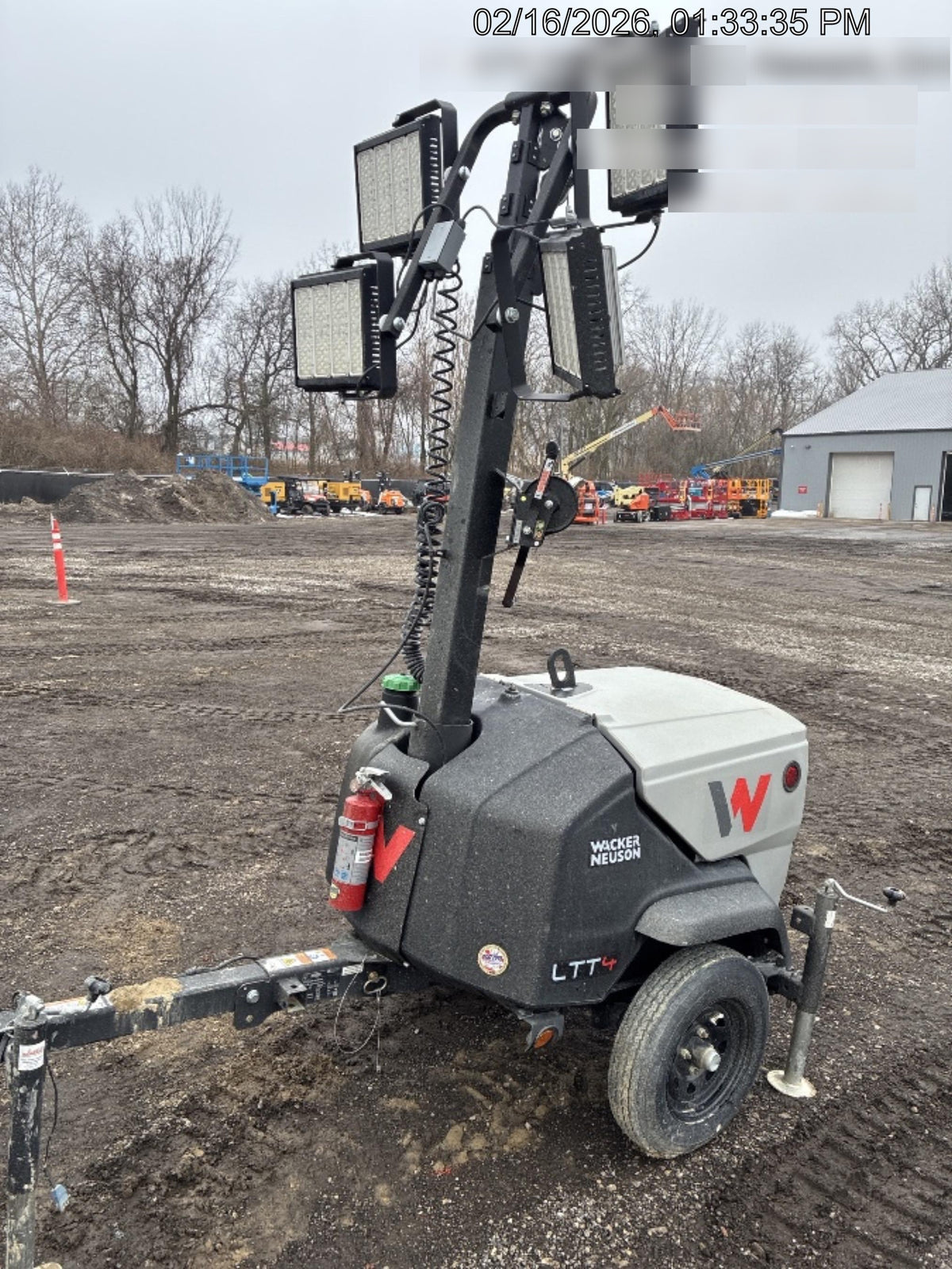 2024 Wacker Neuson LTT4 Diesel, Kohler KDW702, Deep Sea Controller, Auto Start, LED 320W, Bypass Outlet, T3