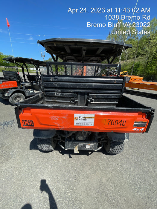 2021 Kubota RTV-X1140W-H Plastic Canopy, Windshield Acrylic Clear, LED Strobe Light, Wire Harness Kit, Back up Alarm