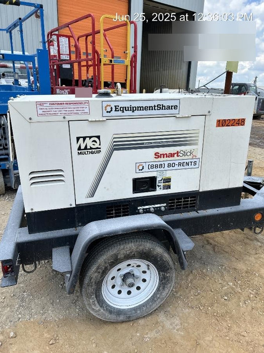 2020 Multiquip DLW400ESA4 400 amp Welder, 14kW, 120/240V, T4F Kubota, Trailer