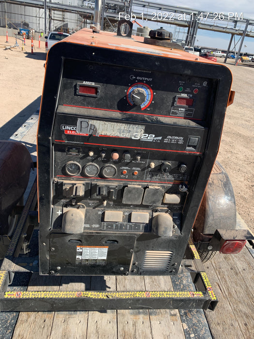 2021 Lincoln Electric Vantage 322 Vantage 322 Ready Pak 3 w/ Telematics & Decals, ORANGE (includes trailer, cable rack, fender light kit)