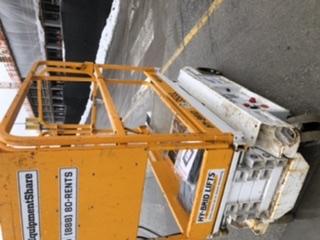 Custom Equipment HB-1430 Hy-Brid Scissor Lift
Platform capacity up to 670 lbs
Working height up to 20 ft
Weighs under 1,700 lbs
Non-marking wheels