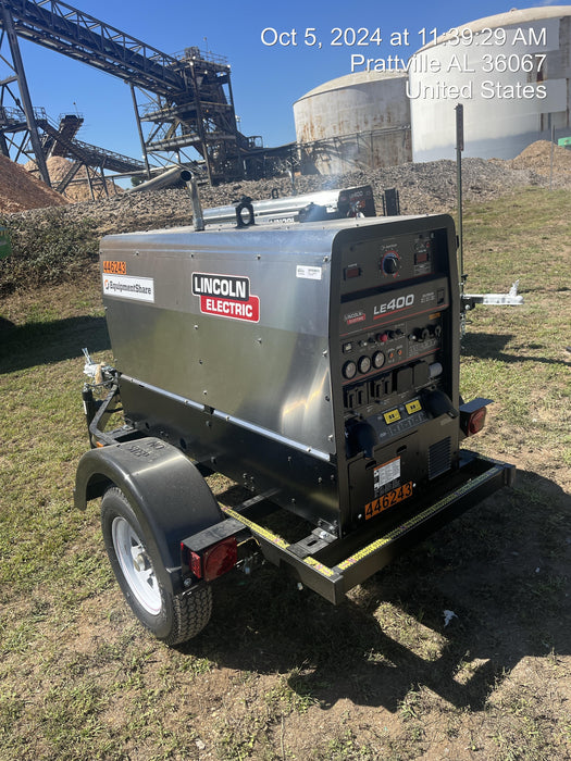 2024 Lincoln Electric LE400 Kubota V1505, Trlr, Cable Rack, Light Kit, ES Decals, T3