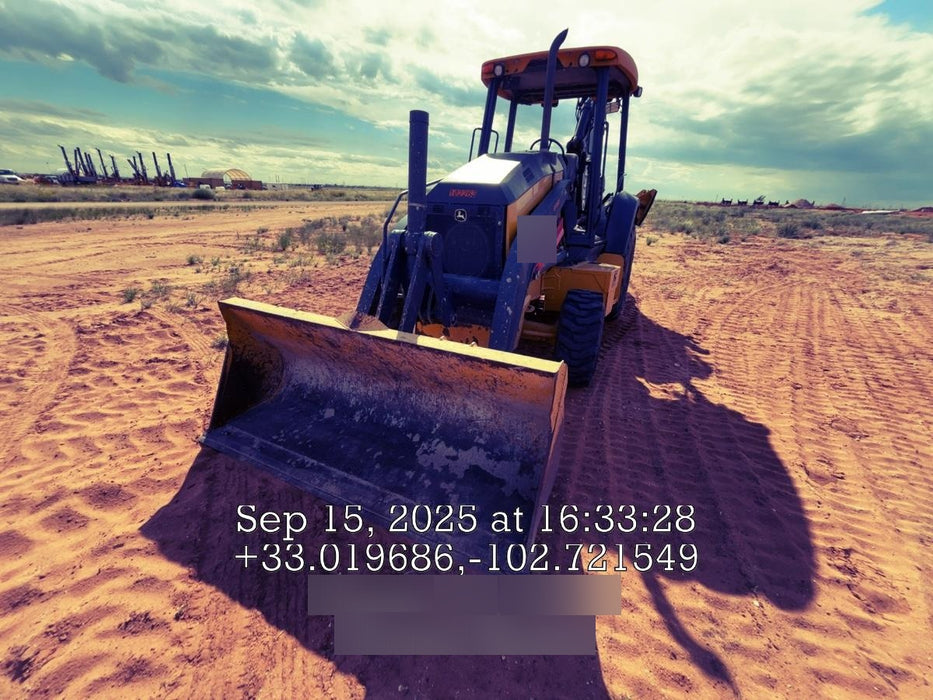 2020 John Deere 310LEP Canopy, 4WD, Standard Stick, Pilot Controls, 2 Way Hydraulics, TAG Manual QC