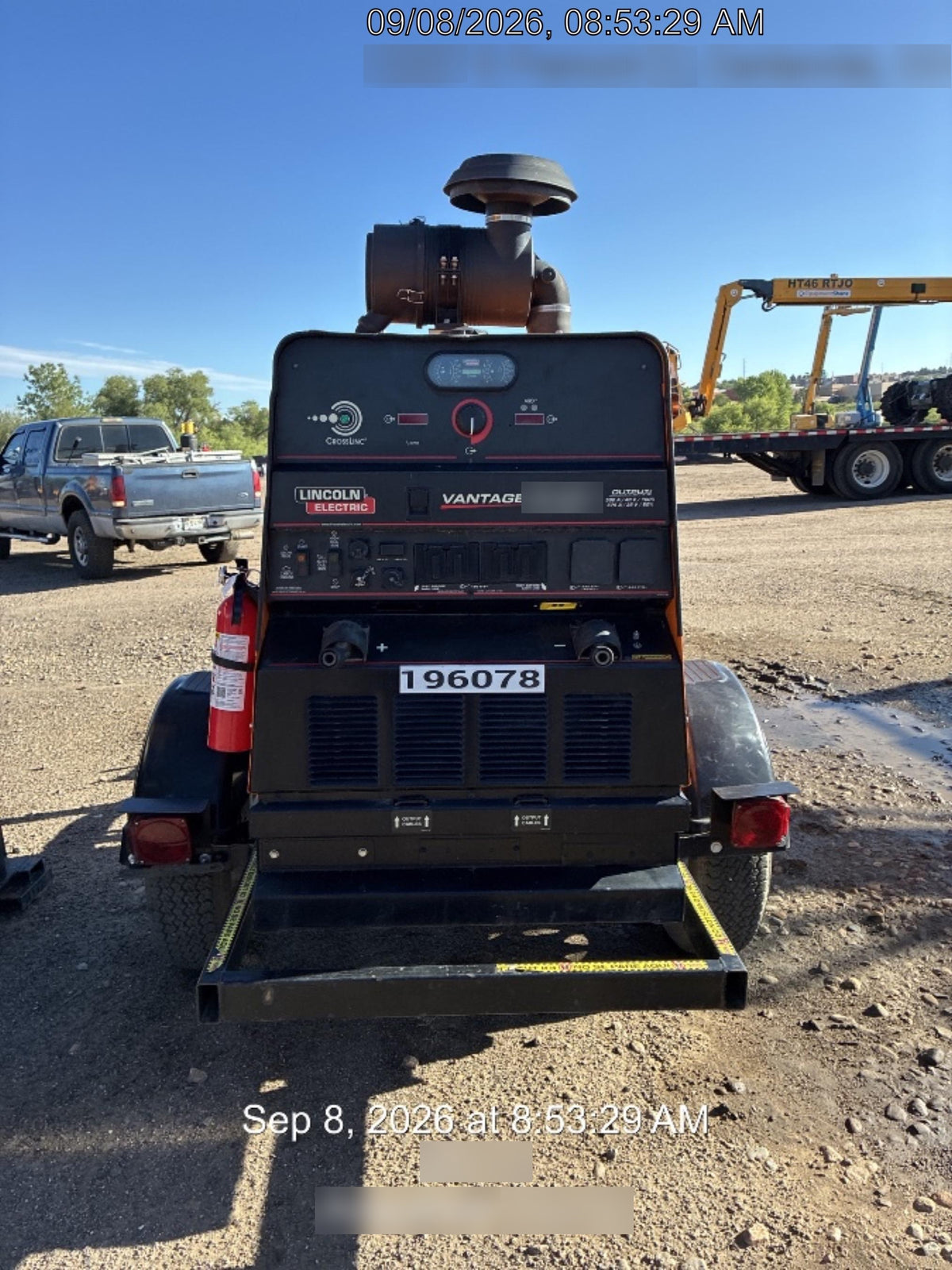 2021 Lincoln Electric Vantage 549X Ready Pak 3, ORANGE (includes trailer, cable rack, fender light kit)