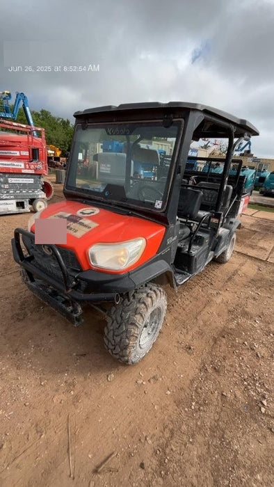 Kubota RTV-X1140W-H 4wd Utility Cart, LED Strobe, Windshield Tempered Glass, Pastic Canopy, Wire Harness Kit, Backup Alarm