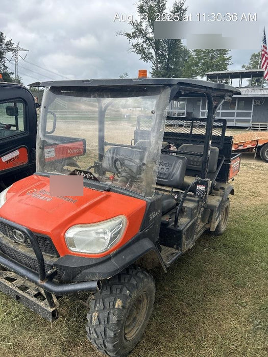 2019 Kubota RTV-X1140 4wd Utility Cart, LED Strobe, Windshield Tempered Glass, Plastic Canopy, Wire Harness Kit, Backup Alarm