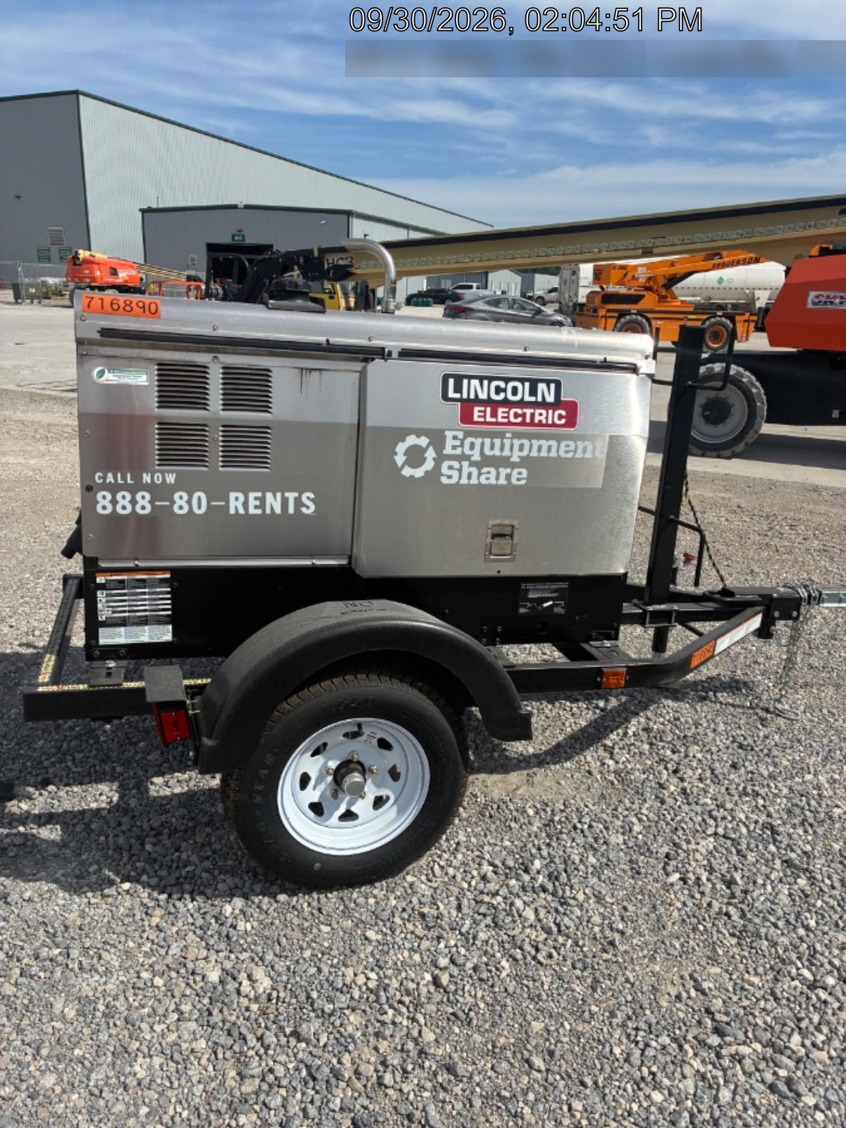 2024 Lincoln Electric LE400 Kubota V1505, Trlr, Cable Rack, Light Kit, ES Decals, T3