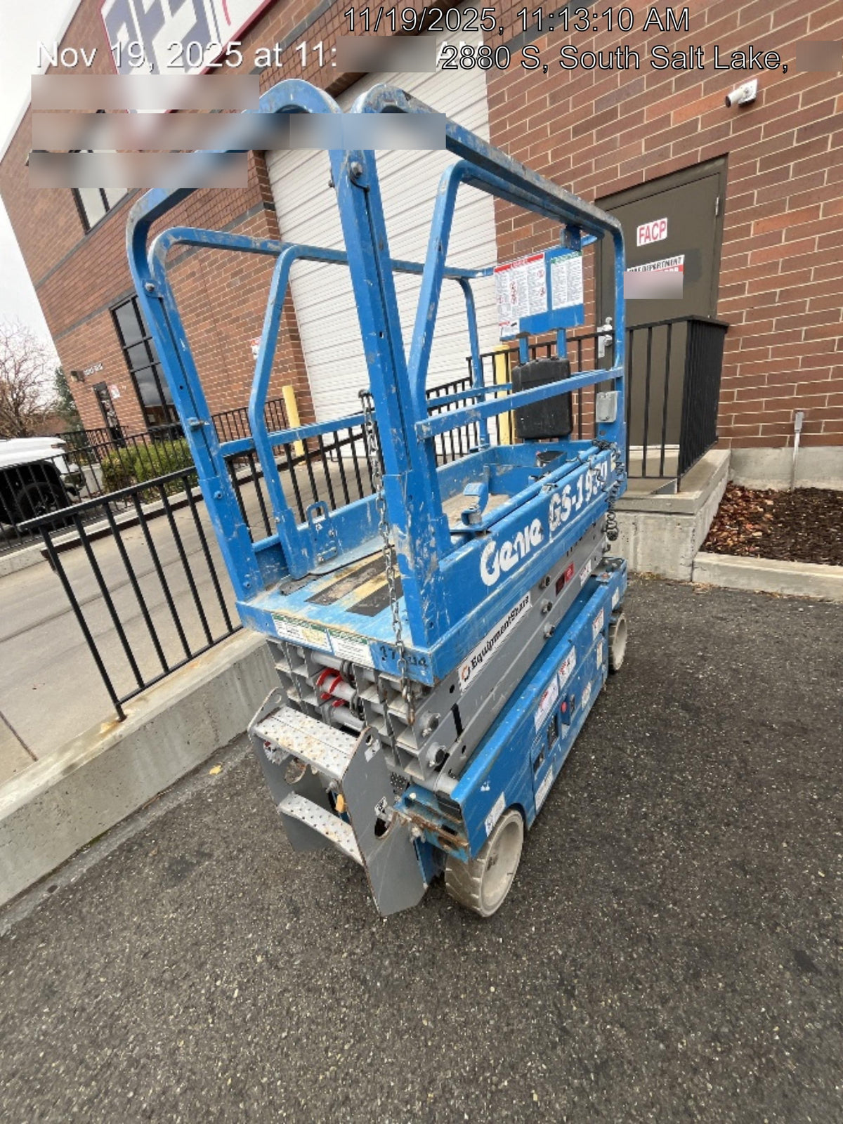 2018 Genie GS-1930 Genie GS-1930 w/Fixed Rail, Chain Entry