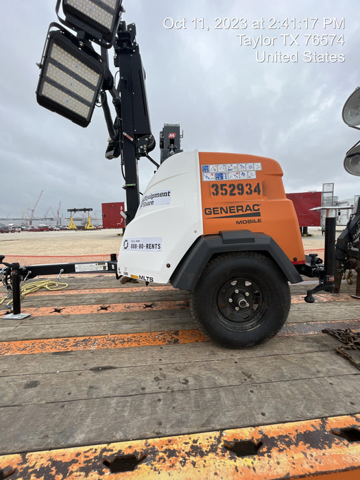 2023 Generac MLT2 Diesel, Flex Switch 120V Input, Powerzone Controller, (4) 320W LED Lights, 4kW Generator, 39.9 Gal Fuel Tank, 2" Ball, T3