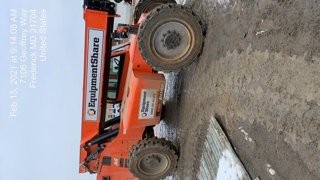 2020 Skytrak 8042 Cab/Heat/Air, Solid Tires, Work Lights, Beacon, Aux Hydraulics, Back up Alarm, Lifting Eye, ES Decals