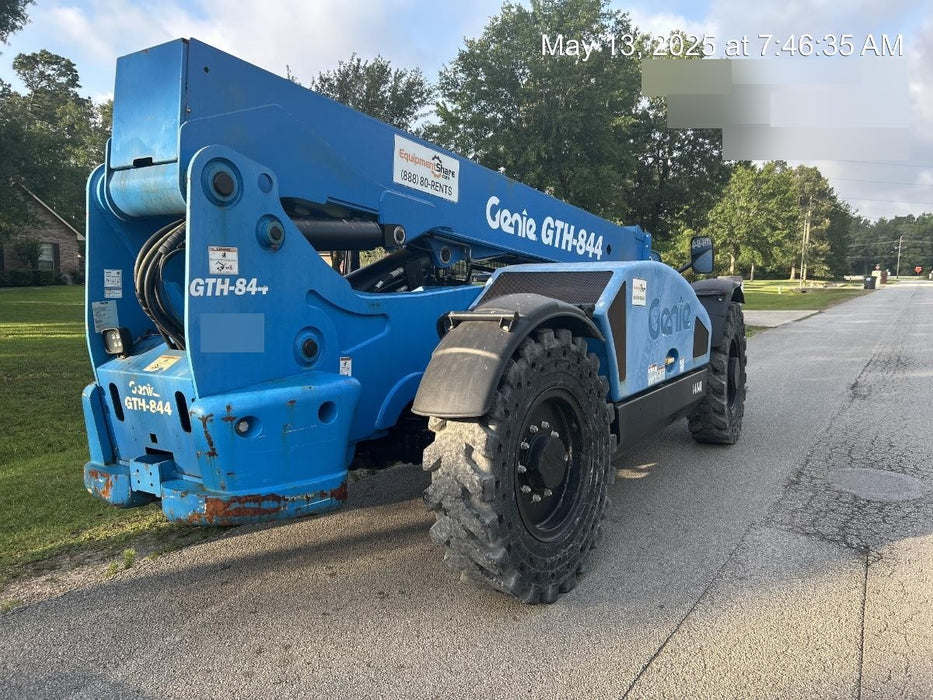 2018 Genie GTH-844 GTH-844 w/Open ROPS, Solid Tires, beacon/work lights, 60" carriage/forks
