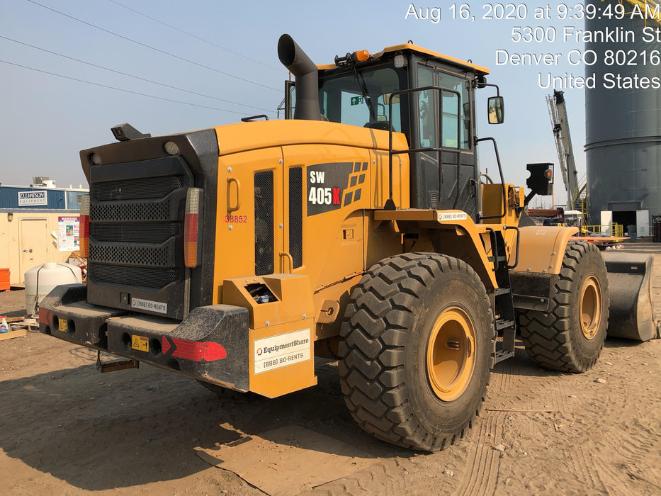 2019 Sany SW405K Tier 4, Cab, 3rd Function Hydraulics Smooth Pin On Bucket