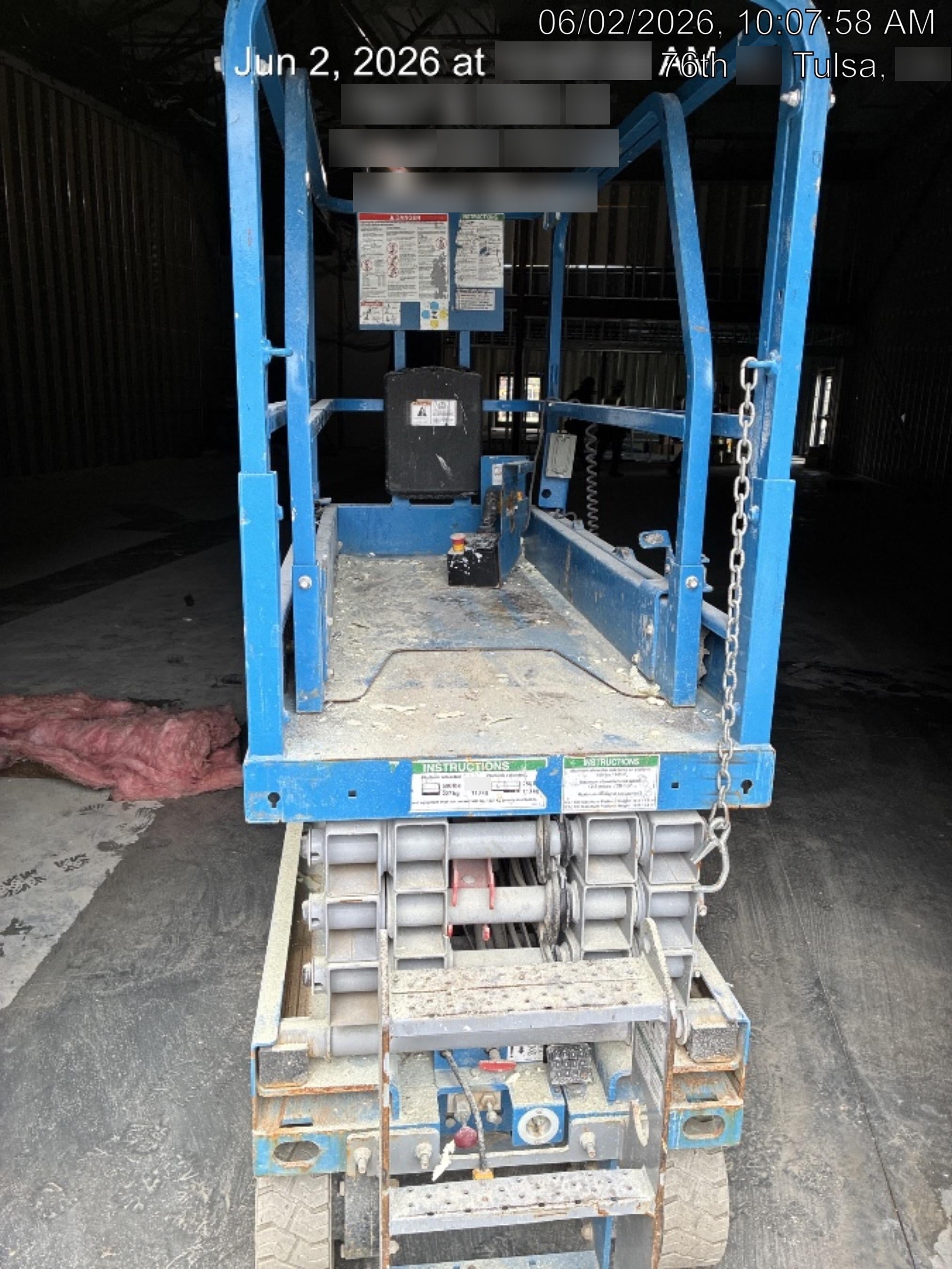 2019 Genie GS-1930 Fixed rails with chain Entry