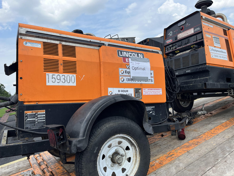 2021 Lincoln Electric Vantage 322 Vantage 322 Ready Pak 3 w/ Decals, ORANGE (includes trailer, cable rack, fender light kit) NO Telematics