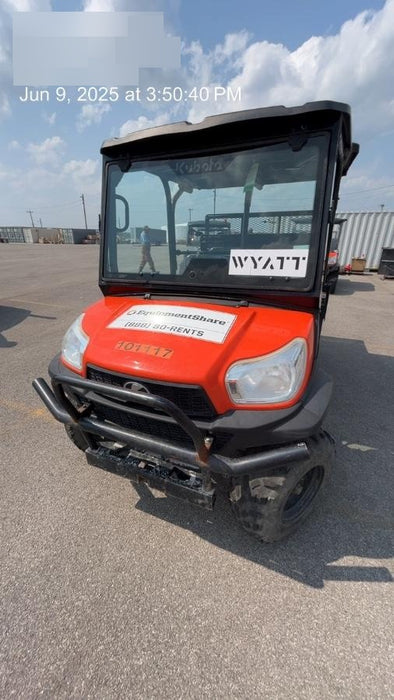 Kubota RTV-X1140W-H 4WD, LED Strobe, Windshield Acrylic Clear, Plastic Canopy, Wire Harness Kit, Backup Alarm