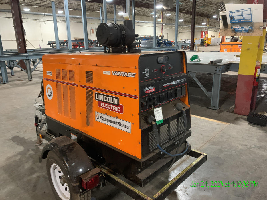 2021 Lincoln Electric Vantage 549X Ready Pak 3, ORANGE (includes trailer, cable rack, fender light kit)