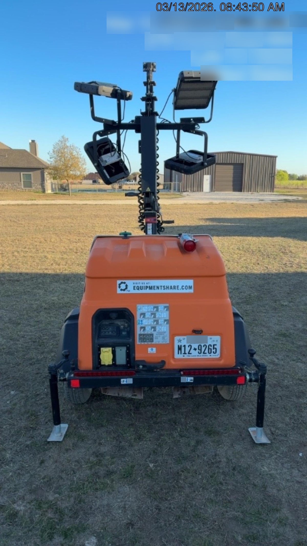 2023 Generac MLT2 Diesel, Flex Switch 120V Input, Powerzone Controller, (4) 320W LED Lights, 4kW Generator, 39.9 Gal Fuel Tank, 2" Ball, T3