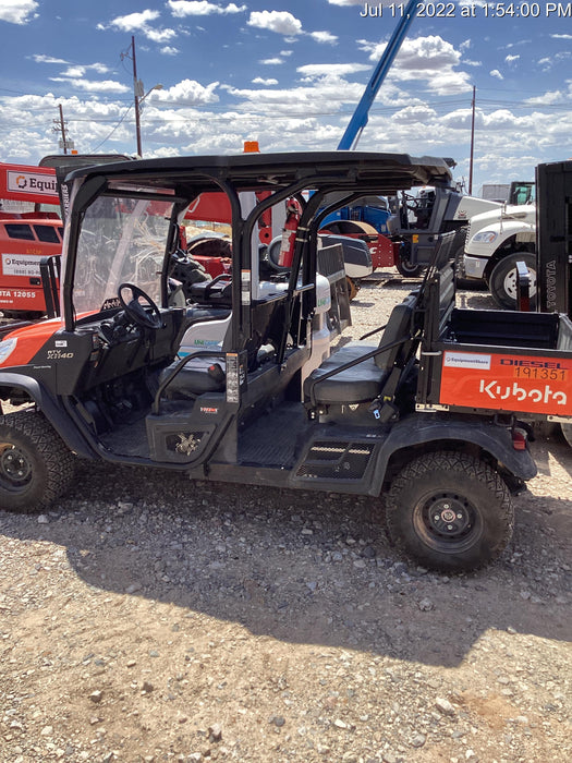2021 Kubota RTV-X1140W-H Plastic Canopy, Windshield Acrylic Clear, LED Strobe Light, Wire Harness Kit, Back up Alarm