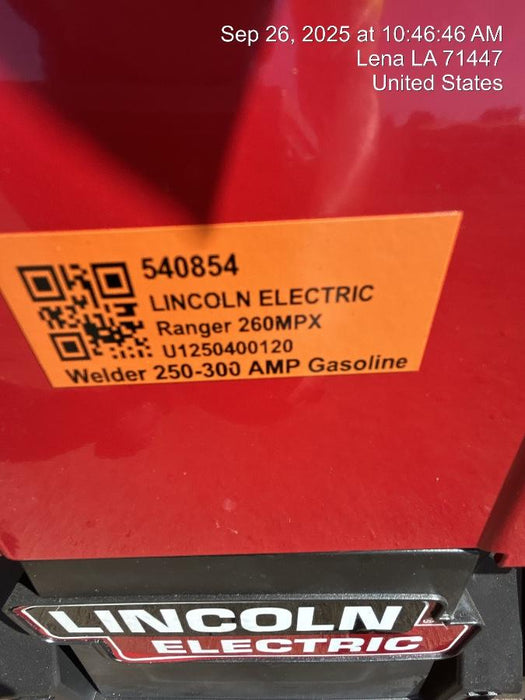 2025 LINCOLN ELECTRIC Ranger 260MPX