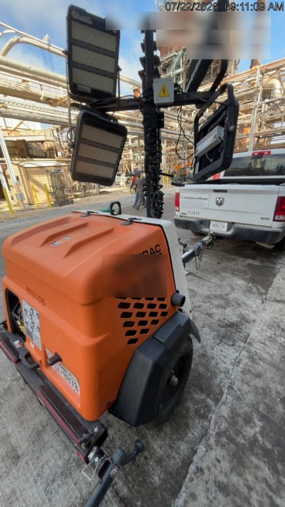 2023 Generac MLT2 Diesel, Flex Switch 120V Input, Powerzone Controller, 
(4) 320W LED Lights, 4kW Generator, 39.9 Gal Fuel Tank, 2" Ball, T3