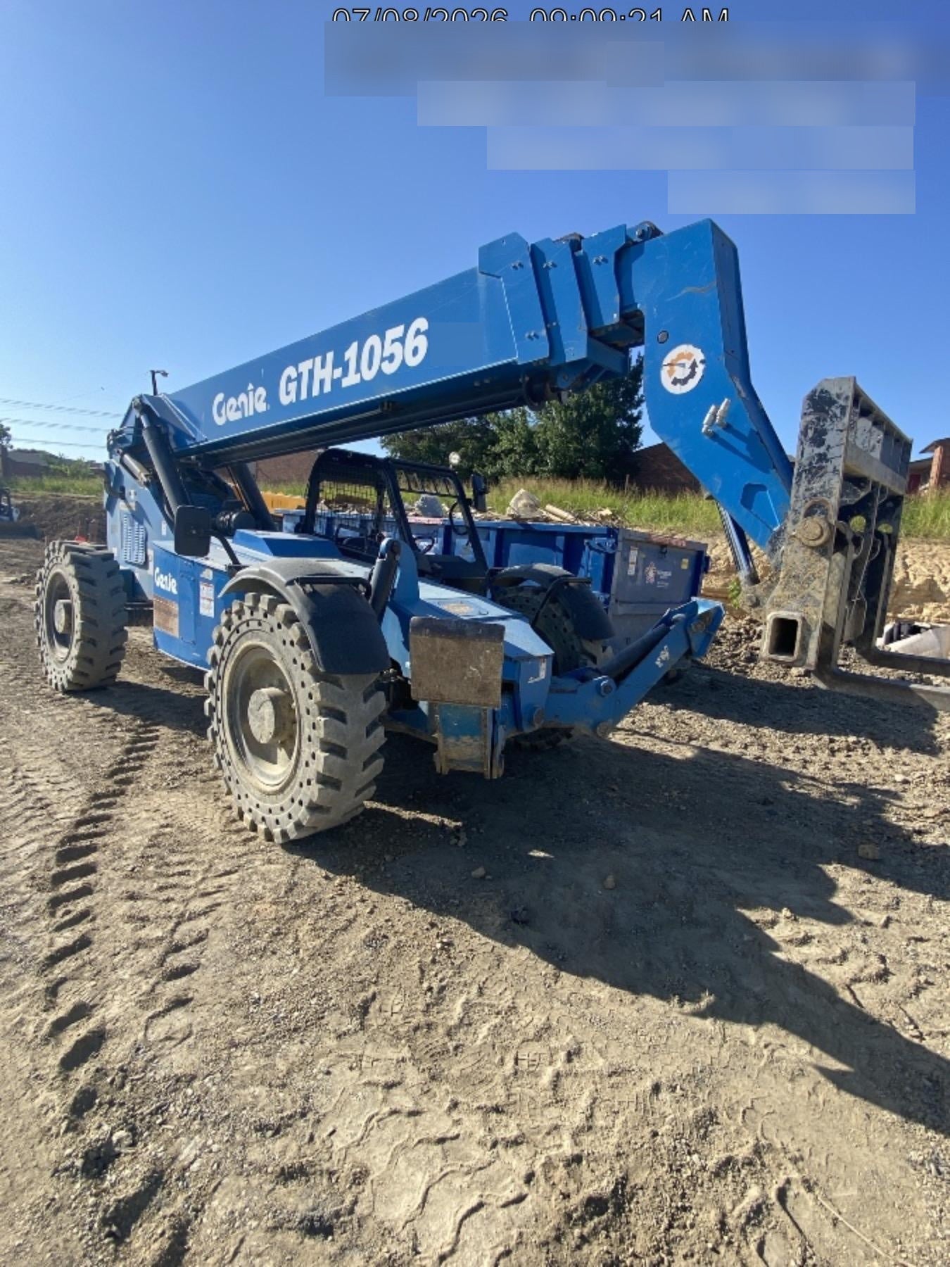 2018 Genie GTH-1056 Genie GTH-1056 w/ROPS, Work Lights, Solid Tires, RH Cab Mesh, Beacon, 60" Carriage and Forks