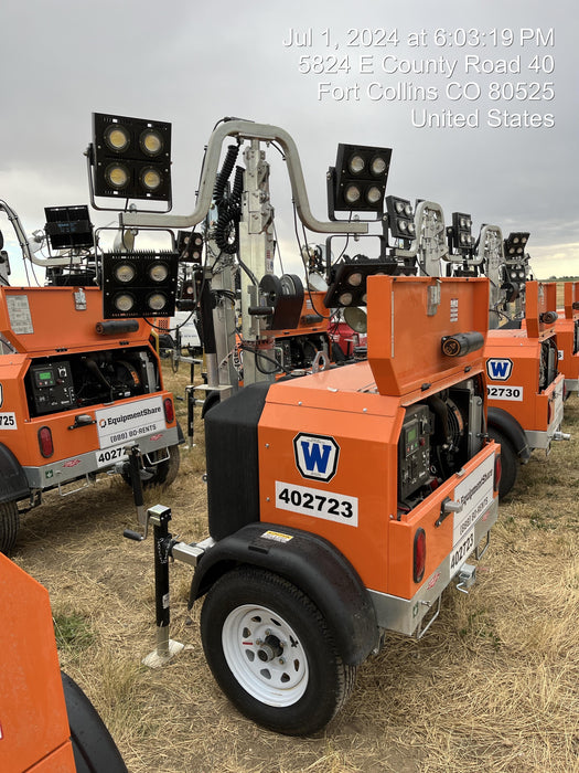 2024 Wanco WLTT-4MM4K Diesel, Deep Sea Controller, Shore Power Plug, Auto Start, (4) 350W LED Floodlights, 4kW Generator, 60 Gal Fuel Tank, 2" Ball, T3