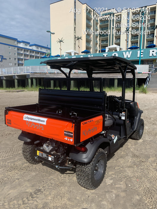 2021 Kubota RTV-X1140W-H Plastic Canopy, Windshield Acrylic Clear, LED Strobe Light, Wire Harness Kit, Back up Alarm