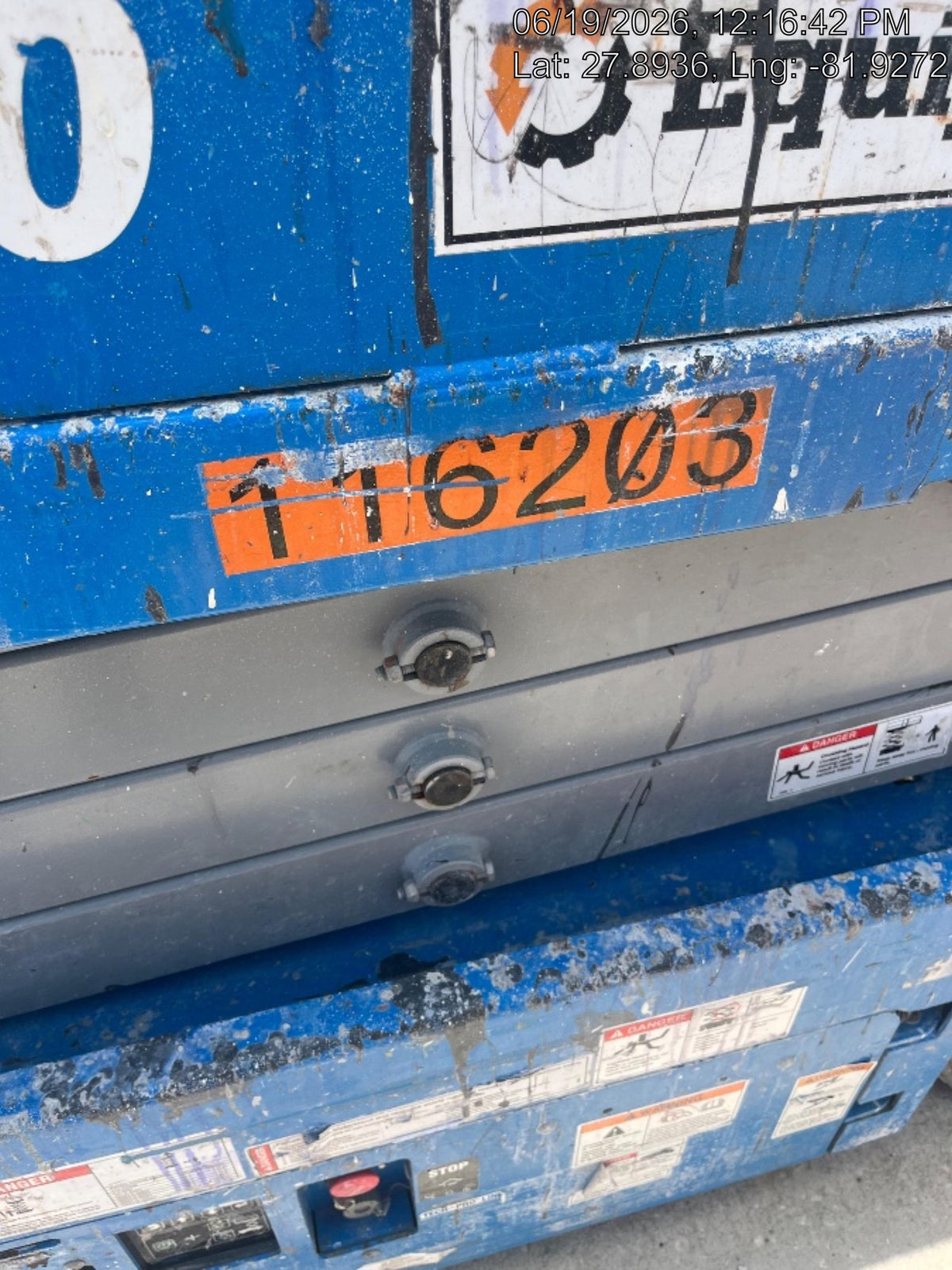 2020 Genie GS-1930 Solid Non Marking Tires, Beacon, Folding rails with half height swing gate