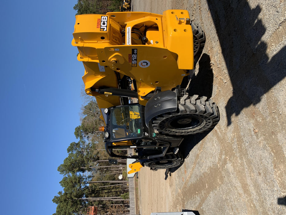 2020 JCB 512-56 Canopy, 74Hp, Solid Tires, Work Lights, Beacon, Aux Hydraulics, Back up Alarm, Lifting Eye, ES Decals