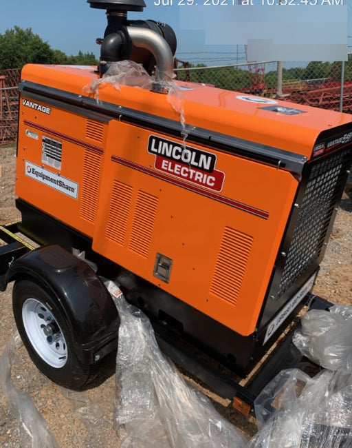 2021 Lincoln Electric Vantage 549X Ready Pak 3, ORANGE (includes trailer, cable rack, fender light kit)