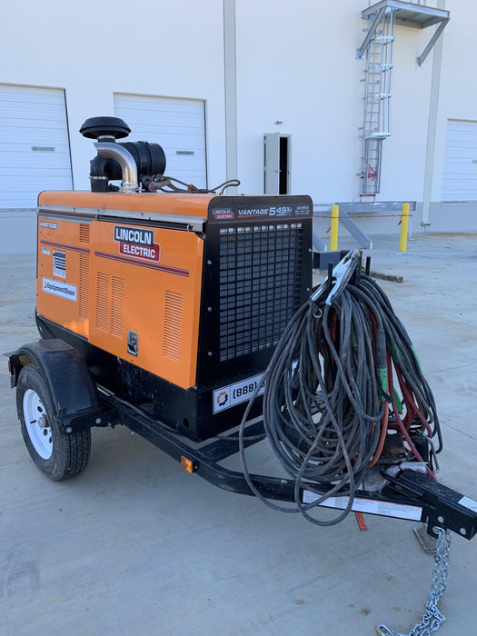 2021 Lincoln Electric Vantage 549X Ready Pak 3, ORANGE (includes trailer, cable rack, fender light kit)