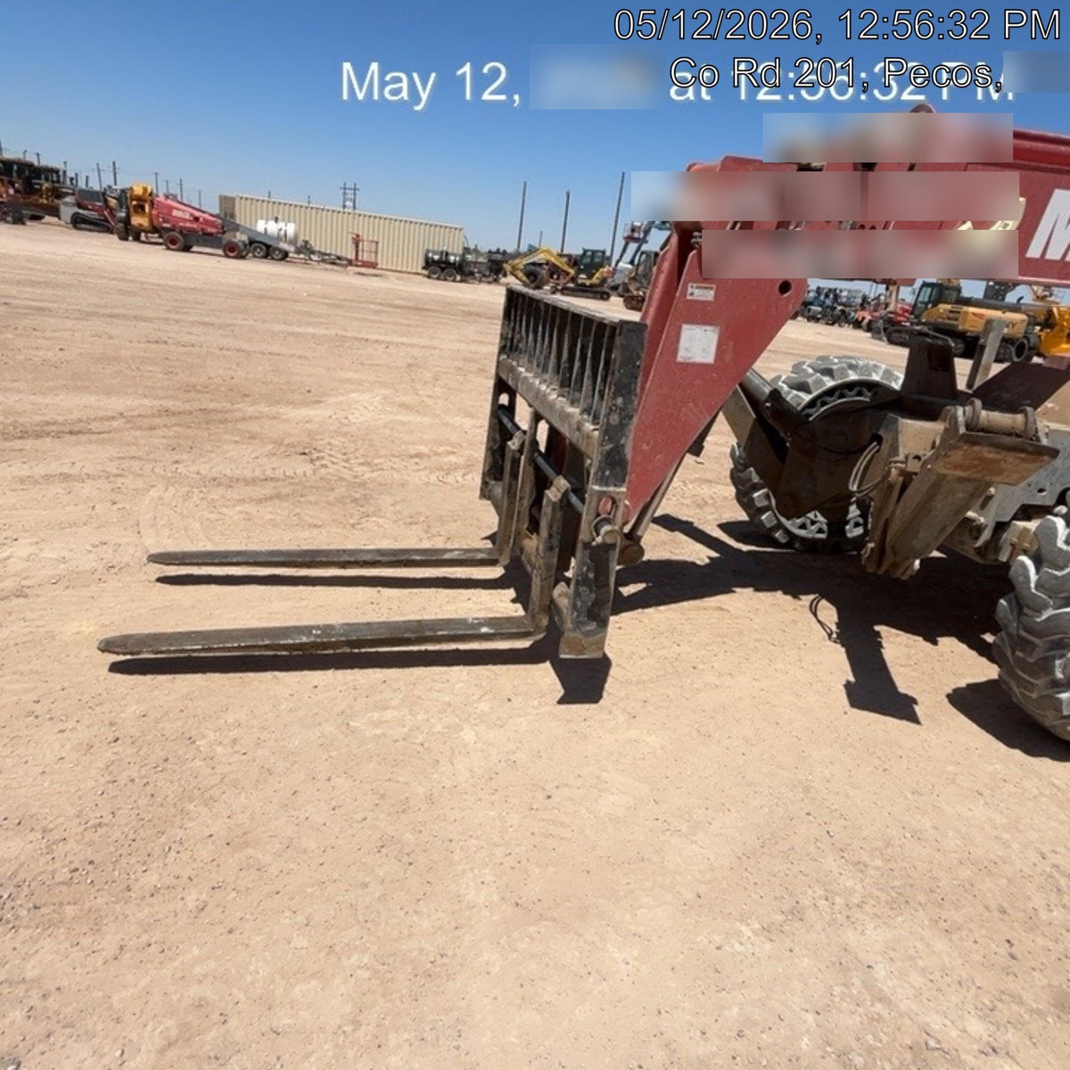 2018 Manitou MTA10055 Manitou MTA 10055 w/Open ROPS, Work Lights/Strobe, Aux Hyd, Solid Tires, Lift Hook, 66" Carriage, 60" Forks