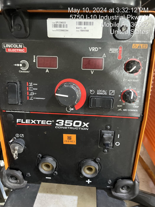 2022 LINCOLN ELECTRIC FLEXTEC 350X