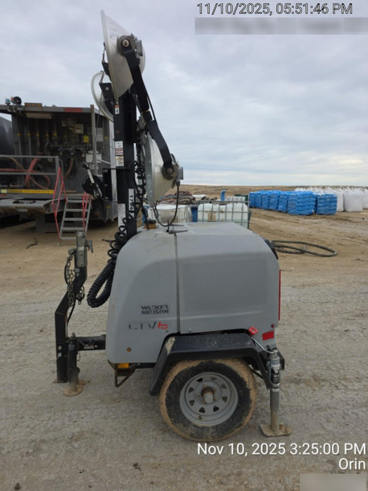 2018 Wacker Neuson LTV6K-MH Wacker Neuson LTV6K Mobile Light Tower w/Fuel Level Sensor Installed