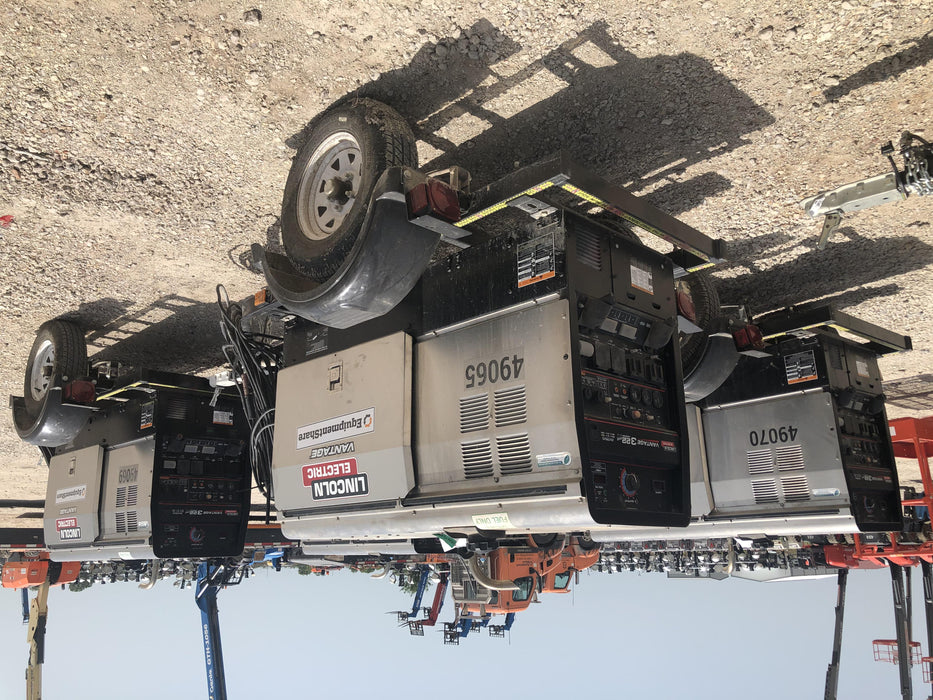 2019 Lincoln Electric Vantage 322 Ready-Pak 3, Two Wheel Trailer, Fender and Light Kit, Cable Rack