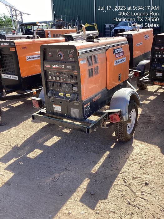 2022 Lincoln Electric LE400 Kubota V1505, Trlr, Cable Rack, Light Kit, ES Decals, T3